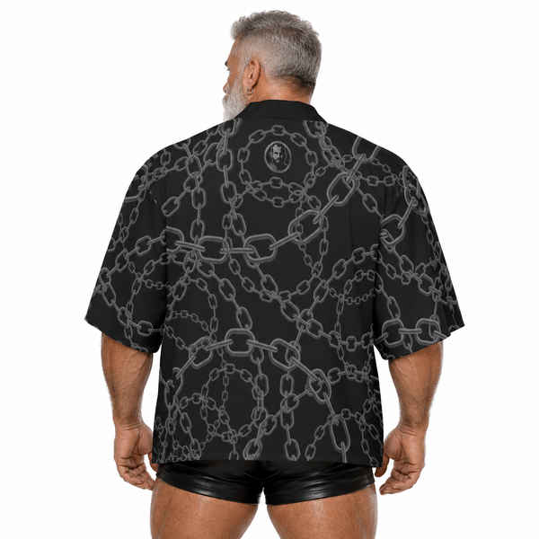 Chains, All-Over Printed Kimono Shirt