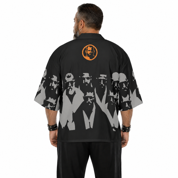 Clubbers,All-Over Printed Kimono Shirt