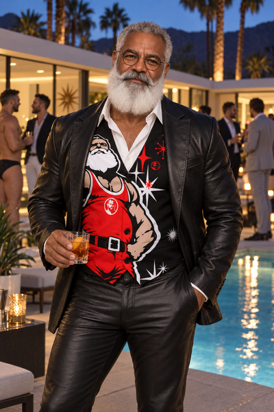 Santa 2026, All-Over Printed Classic Formal Vest