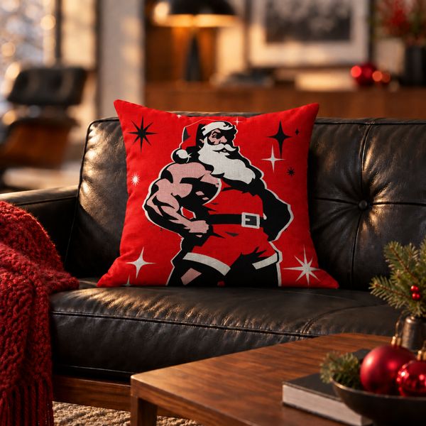 Santa 2026 Red, All-Over Printed Pillowcase