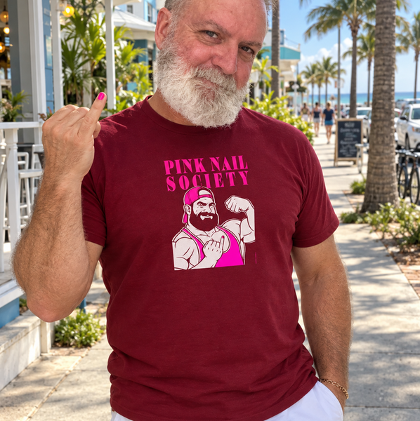 Pink Nail Society, hand printed T-shirt & Tank Top (Colors)