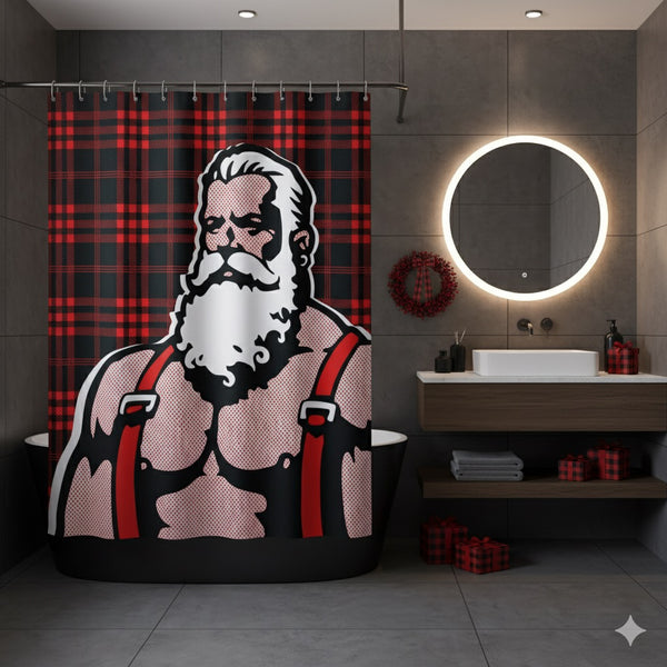 Santa 25 Shower Curtain