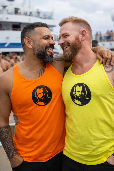 Icon, Rubber Patch on Neon Tank Tops (colors)