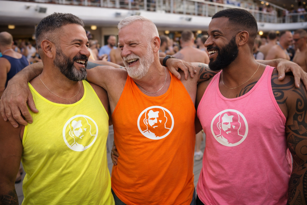 Icon, Rubber Patch on Neon Tank Tops (colors)