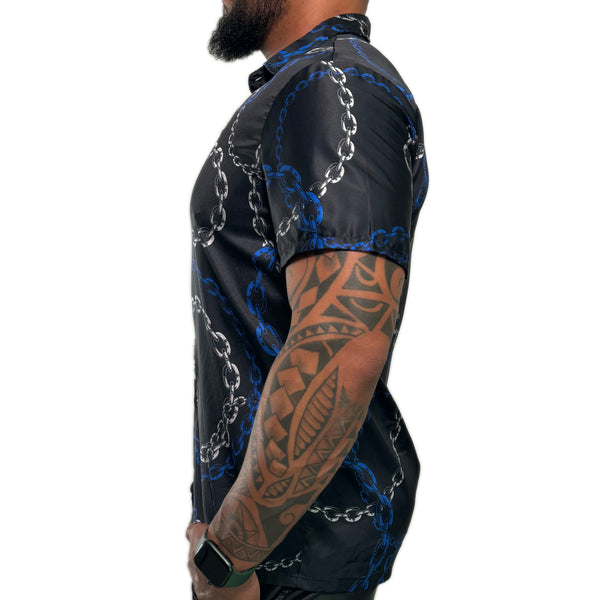 Enchained Satin Fitted Shirt