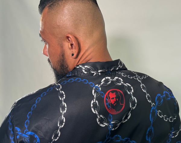 Enchained, Satin Fitted Shirt