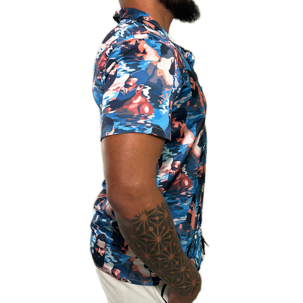 Bear Soup Satin Fitted Shirt