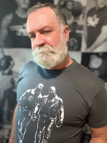 Two Men One Truth, hand printed T-shirt