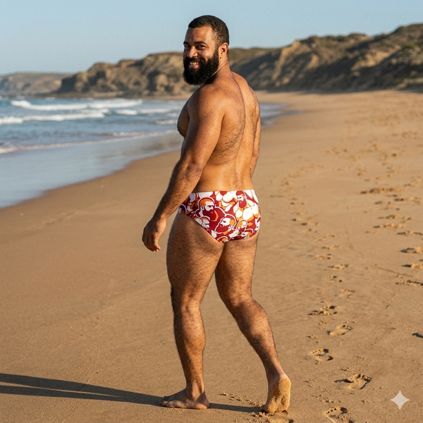 Red Hot Bearded Swimsuit