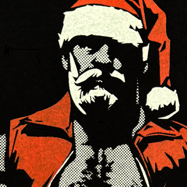 Leather Santa, hand printed T-shirt and Tank Top