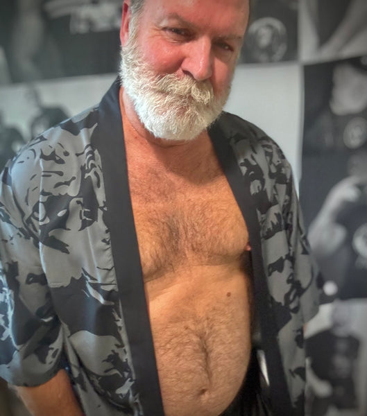 Daddies, All-Over Printed Kimono Shirt
