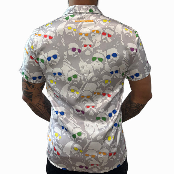 Bright Days Satin Fitted Shirt