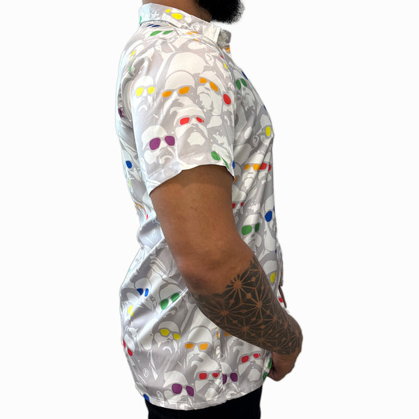 Bright Days Satin Fitted Shirt