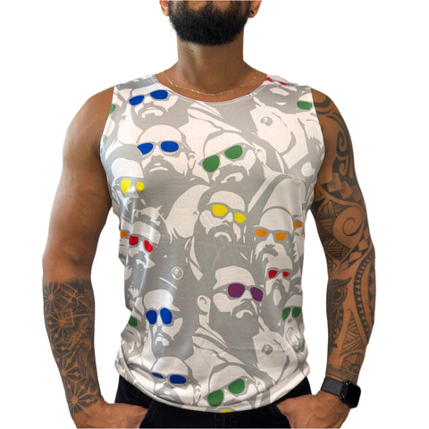 Summer Days polyester Fitted Tank Top