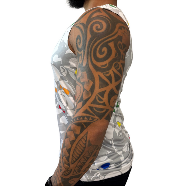 Summer Days polyester Fitted Tank Top