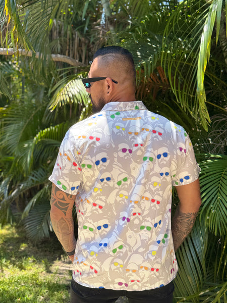 Bright Days Satin Fitted Shirt