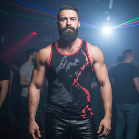 Red Dark Room, All Over Printed Tank Top