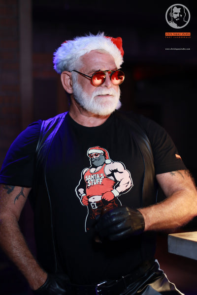 Santa's Stuff, hand printed T-shirt and Tank Top