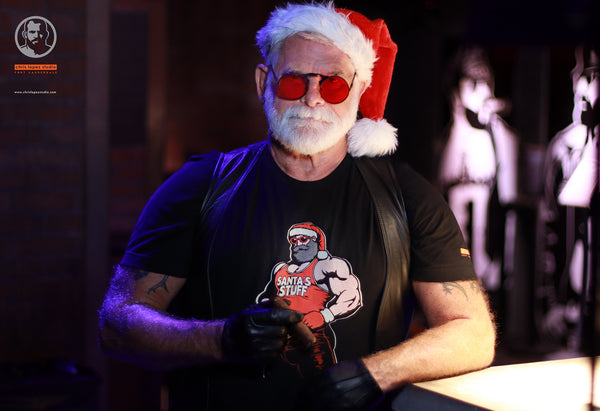 Santa's Stuff, hand printed T-shirt and Tank Top