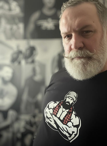 Big Lumberjack, hand printed T-shirt and Tank Top.