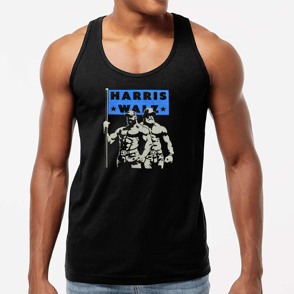 HARRIS-WALZ hand printed T-shirt and Tank Top (colors)