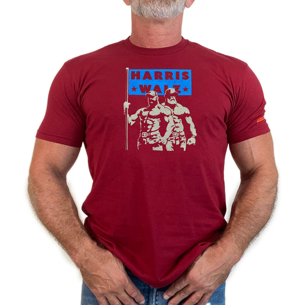 HARRIS-WALZ hand printed T-shirt and Tank Top (colors)