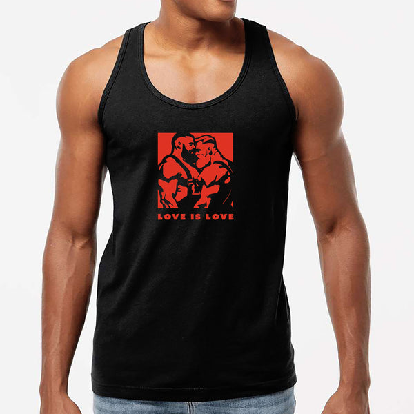 Love Is Love, hand printed T-shirt and Tank Top.