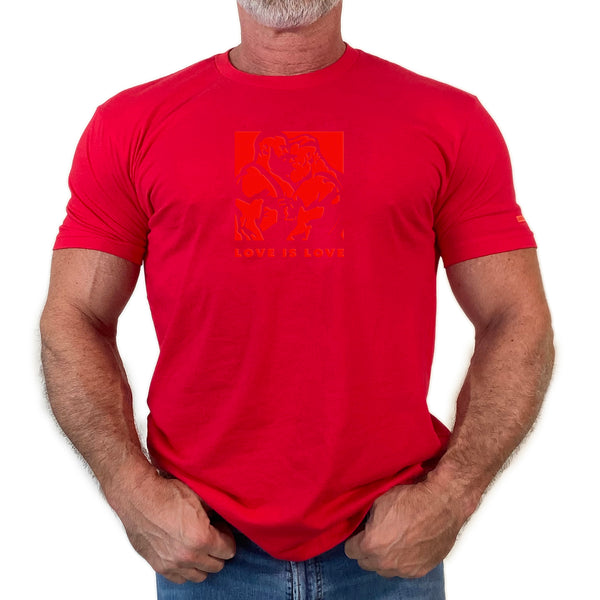 Love Is Love, hand printed T-shirt and Tank Top.