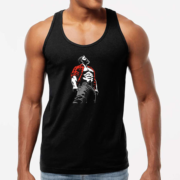 Lumberjack, hand printed T-shirt and Tank Top.