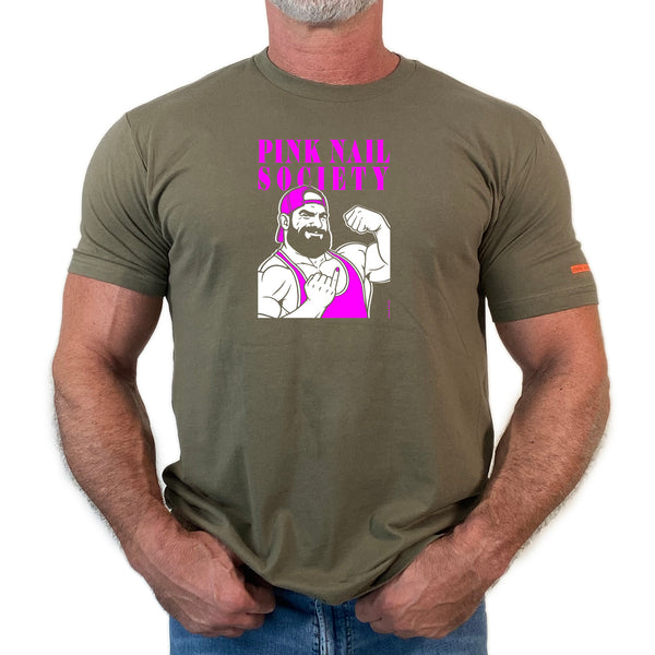 Pink Nail Society, hand printed T-shirt & Tank Top (Colors)