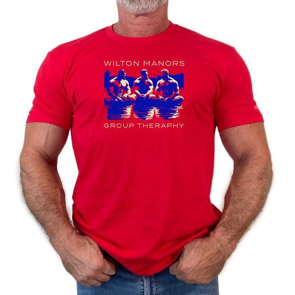 Group Therapy, hand printed Tshirt and Tank Top