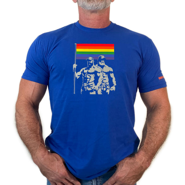 Gay Dudes "Pride Flag" T-shirt. (Colors)