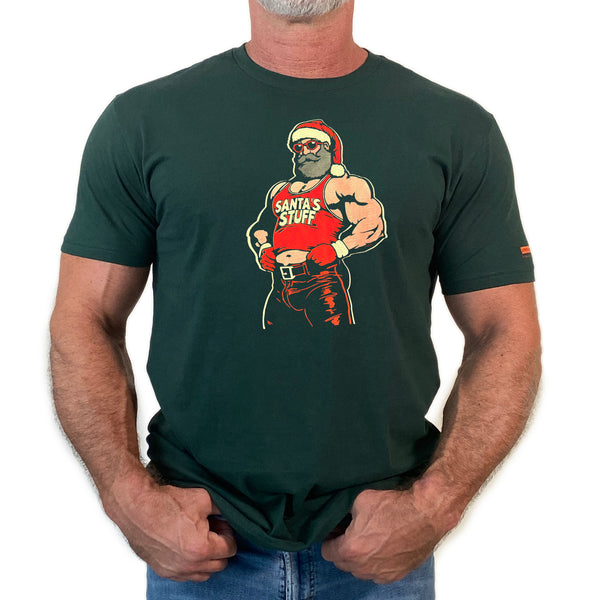 Santa's Stuff, hand printed T-shirt and Tank Top