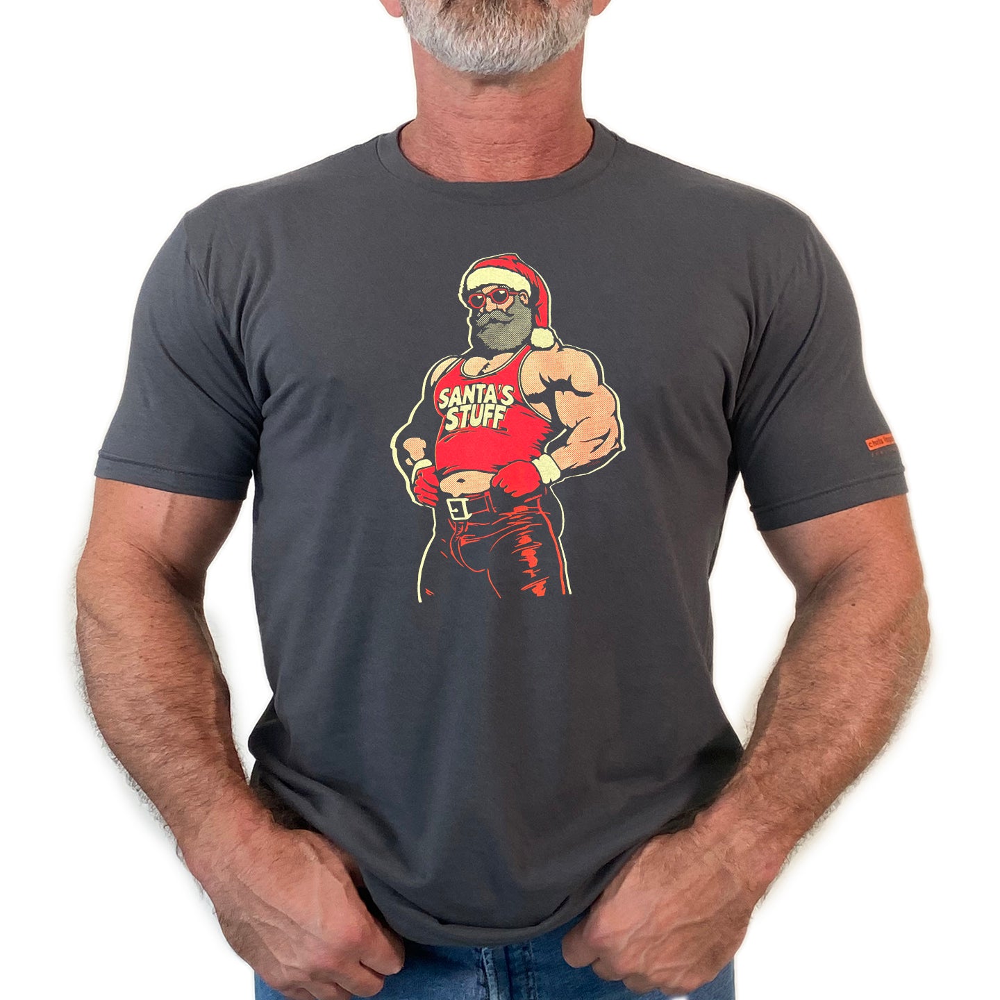 Santa's Stuff, hand printed T-shirt and Tank Top