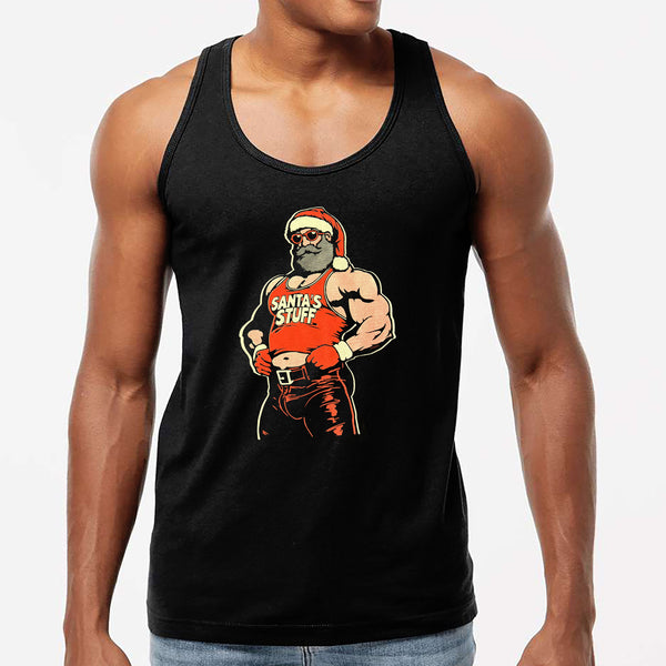 Santa's Stuff, hand printed T-shirt and Tank Top