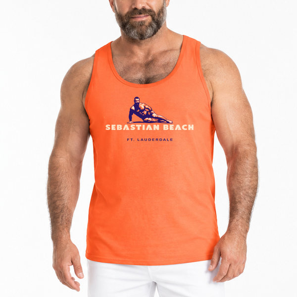 Sebastian Beach, hand printed T-shirt & Tank Top (Colors)
