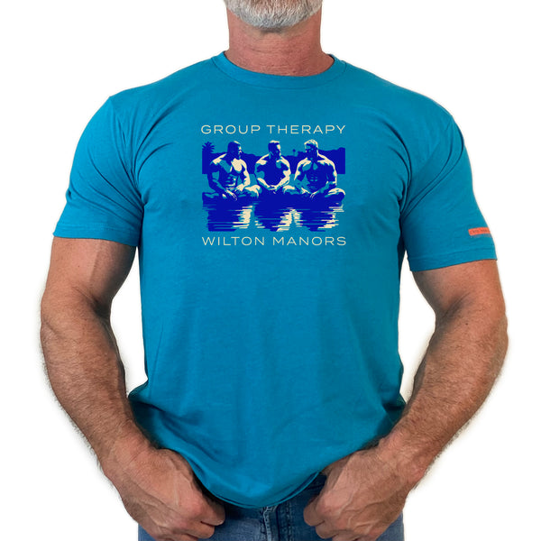 Group Therapy, hand printed Tshirt and Tank Top