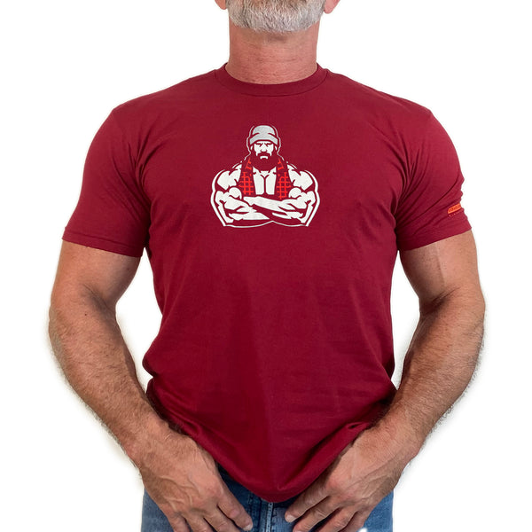 Big Lumberjack, hand printed T-shirt and Tank Top.