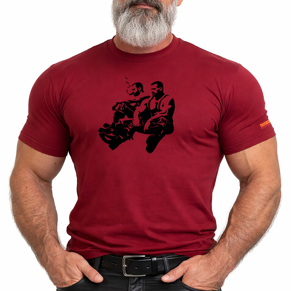 Hard Soles, hand printed T-shirt