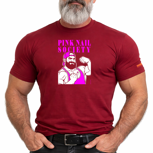 Pink Nail Society, hand printed T-shirt & Tank Top (Colors)