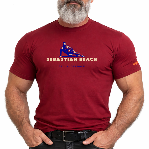 Sebastian Beach, hand printed T-shirt & Tank Top (Colors)