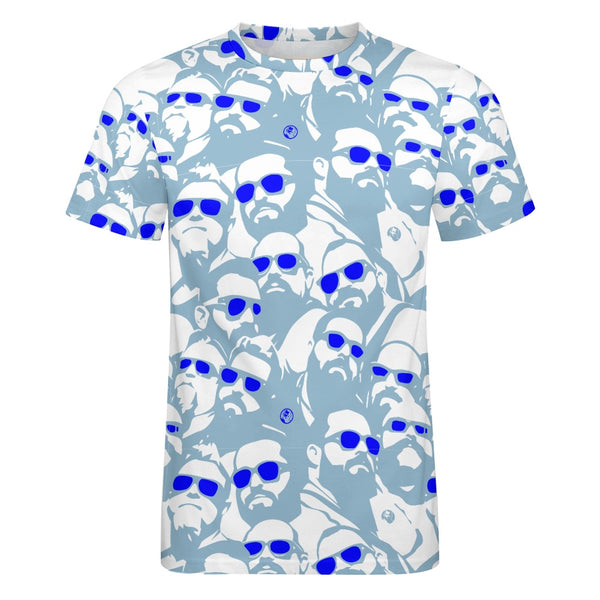 Bright Days (Blue), All Over Printed Cotton T-shirt