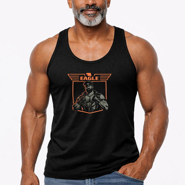 Eagle, hand printed T-shirt and Tank Top.