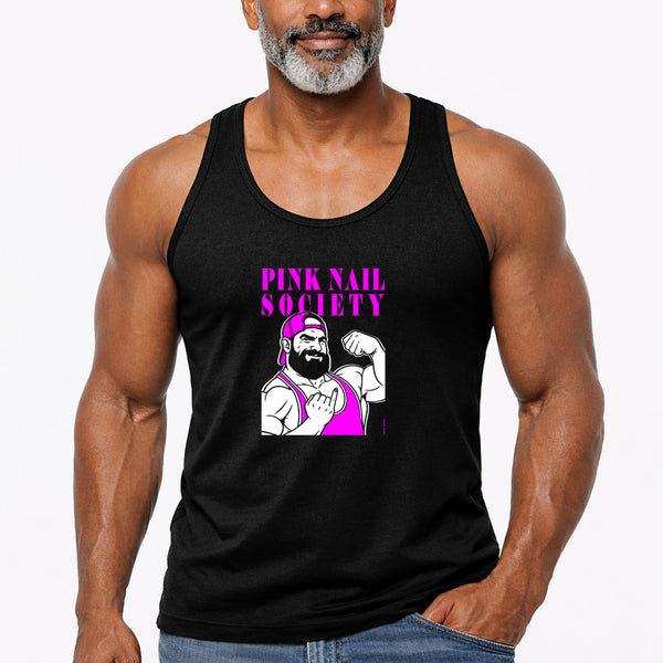 Pink Nail Society, hand printed T-shirt & Tank Top (Colors)