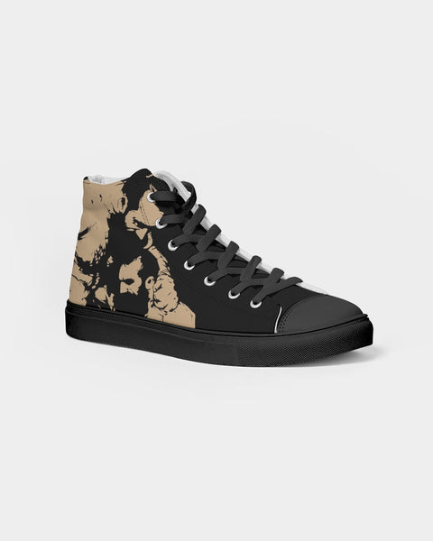 Wrestlers, Hightop Canvas Sneakers - Black sole