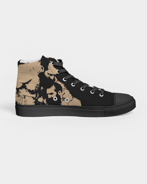 Wrestlers, Hightop Canvas Sneakers - Black sole