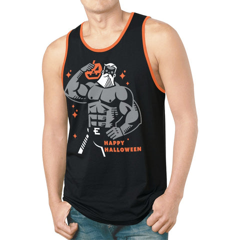 Happy Halloween, All Over Printed Tank Top