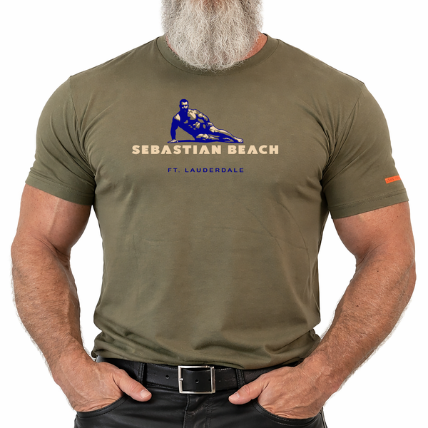 Sebastian Beach, hand printed T-shirt & Tank Top (Colors)