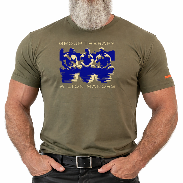Group Therapy, hand printed Tshirt and Tank Top