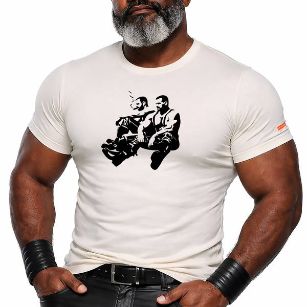 Hard Soles, hand printed T-shirt